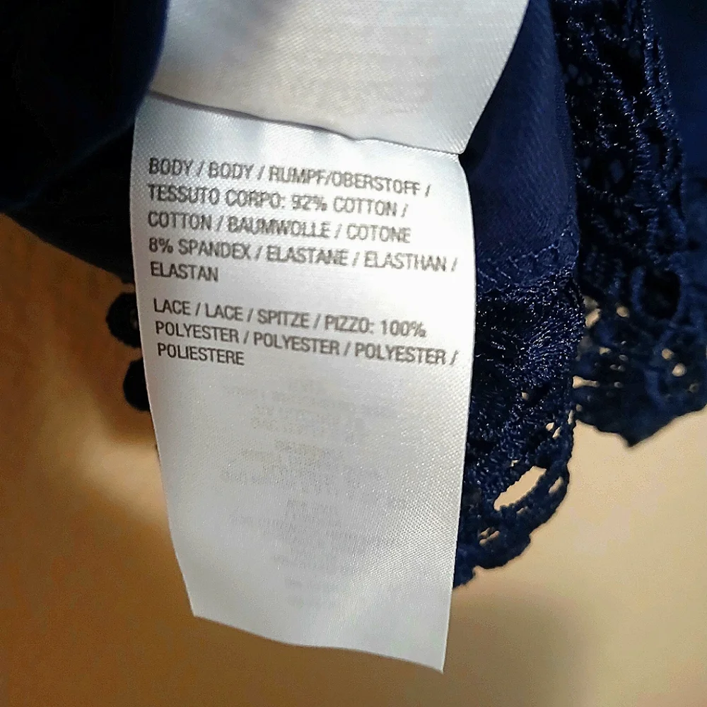 Attitudes by Renee Blue Embellished Relaxed Tee - Picture 6 of 6